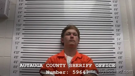 Mugshot of HUNTER DYLAN BURCH booked in Autauga County, Alabama on April 10, 2026