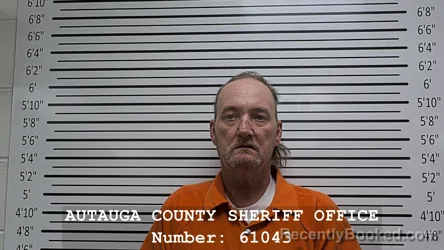 Mugshot of Christopher Brooks Holland booked in Autauga County, Alabama on September 9, 2026