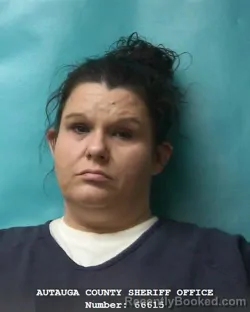 Mugshot of ASHLEY NICOLE WRIGHT booked in Autauga County, Alabama on March 21, 2026