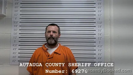 Mugshot of Steven Douglas Massey booked in Autauga County, Alabama on August 30, 2026