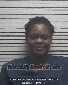 Booking photo from Autauga County, Alabama