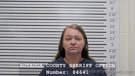 Mugshot of NICOLE LORINE HOGGLE booked in Autauga County, Alabama on July 21, 2026