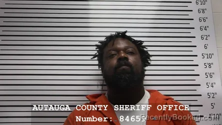 Mugshot of CARTREZ DERESNAL WHITE booked in Autauga County, Alabama on April 12, 2026