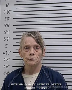 Mugshot of TERRI DEANNE MOSS booked in Autauga County, Alabama on July 20, 2026