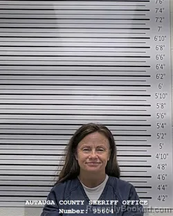 Mugshot of Crystal Michelle Robbins booked in Autauga County, Alabama on September 14, 2026