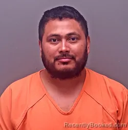 Mugshot of Delber Ovidio Ortega-Garcia booked in Baldwin County, Alabama on August 14, 2026