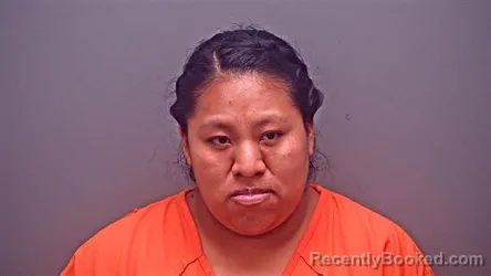Mugshot of Jakelinne Rocio Garcia-Diaz booked in Baldwin County, Alabama on August 20, 2026