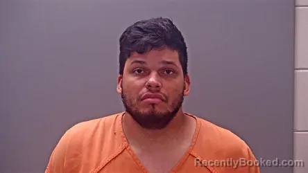 Mugshot of Samuel Martinez Carlas booked in Baldwin County, Alabama on September 3, 2026