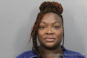Mugshot of Kissie Monique Curry Adams booked in Baldwin County, Alabama on August 9, 2026