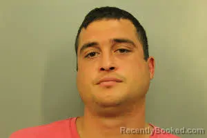 Mugshot of Ryan Michael Restrepo booked in Baldwin County, Alabama on August 14, 2026
