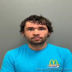 Mugshot of Nicholas Tyler Hanson booked in Baldwin County, Alabama on August 20, 2026