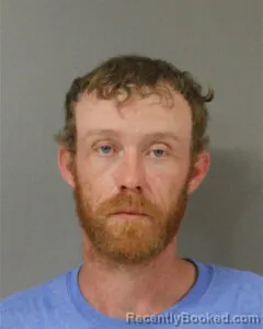 Mugshot of Justin Black booked in Blount County, Alabama on August 21, 2026