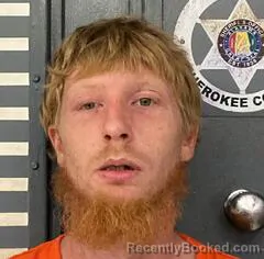 Mugshot of Justin Reddish booked in Cherokee County, Alabama on August 16, 2026