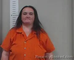Mugshot of Audra Abernathy booked in Chilton County, Alabama on October 8, 2026