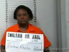 Mugshot of Akeiba Gardner booked in Chilton County, Alabama on August 26, 2026