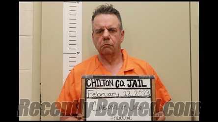 Booking photo from Chilton County, Alabama