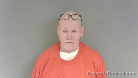 Mugshot of Alan Monroe Wiggins booked in Cleburne County, Alabama on October 8, 2026
