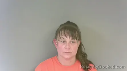 Mugshot of Stacie Cofer booked in Cleburne County, Alabama on April 21, 2026