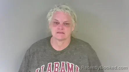 Mugshot of Teresa Kay Harrington booked in Cleburne County, Alabama on May 1, 2026