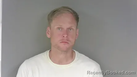 Mugshot of Justin Stewart Helms booked in Cleburne County, Alabama on August 29, 2026