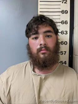 Mugshot of CALEB ZANE LOLLEY booked in Covington County, Alabama on April 3, 2026