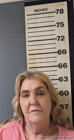 Mugshot of Cindy Carol Barron booked in Covington County, Alabama on October 7, 2026