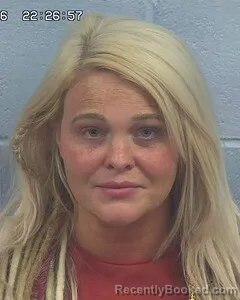 Mugshot of Laura Woodsmall booked in Etowah County, Alabama on October 17, 2026