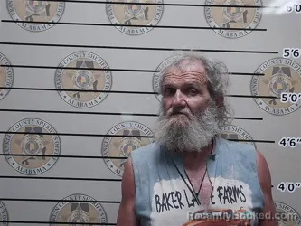 Mugshot of John Scott booked in Franklin County, Alabama on August 19, 2026