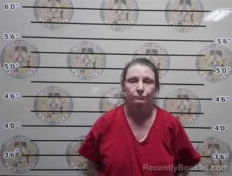 Mugshot of Amanda Green booked in Franklin County, Alabama on September 11, 2026