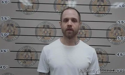 Mugshot of Derek Laine booked in Franklin County, Alabama on August 27, 2026