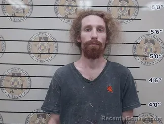 Mugshot of Brandon Barnett booked in Franklin County, Alabama on September 3, 2026