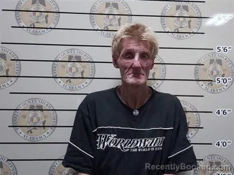 Mugshot of Donald Martin booked in Franklin County, Alabama on October 12, 2026