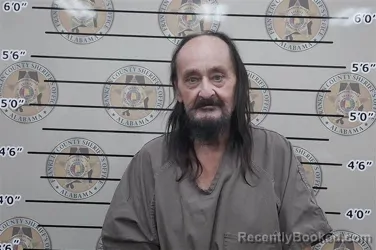 Mugshot of Jerry Gandy booked in Franklin County, Alabama on August 28, 2026