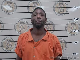 Mugshot of Rashard Ricks booked in Franklin County, Alabama on September 15, 2026
