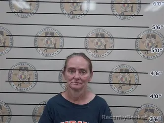 Mugshot of Mendy Borden booked in Franklin County, Alabama on October 2, 2026