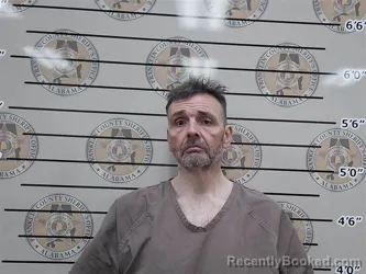 Mugshot of Sean Ashby booked in Franklin County, Alabama on October 14, 2026