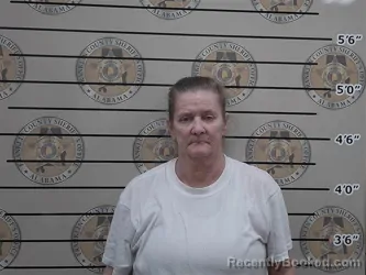 Mugshot of Theresa Adams booked in Franklin County, Alabama on October 8, 2026