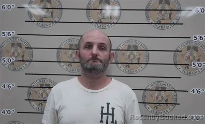 Mugshot of Alan Briscoe booked in Franklin County, Alabama on September 11, 2026