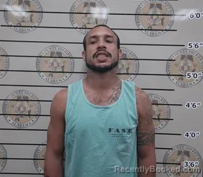 Mugshot of Dimitri Humphrey booked in Franklin County, Alabama on September 5, 2026