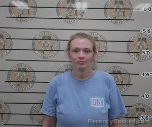 Mugshot of Melody Lynch booked in Franklin County, Alabama on July 29, 2026