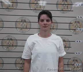 Mugshot of Kayla Sherrill booked in Franklin County, Alabama on August 7, 2026