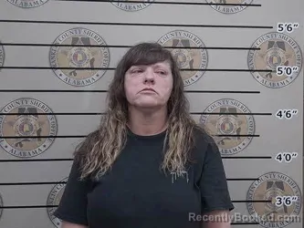 Mugshot of Misty Richardson booked in Franklin County, Alabama on July 30, 2026