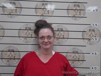 Mugshot of Jennifer Nance booked in Franklin County, Alabama on July 29, 2026