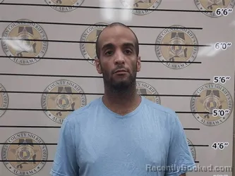 Mugshot of Nicholas Huey booked in Franklin County, Alabama on September 7, 2026