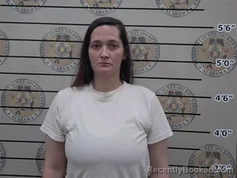 Mugshot of Sueelen Lindley booked in Franklin County, Alabama on September 2, 2026