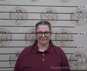 Mugshot of AMANDA KAYE ERGLE booked in Franklin County, Alabama on June 29, 2026
