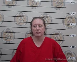 Mugshot of MELISSA ANN GOINES booked in Franklin County, Alabama on July 10, 2026