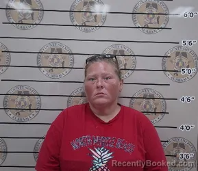 Mugshot of JOHNNA LEIGH JACKSON booked in Franklin County, Alabama on July 21, 2026