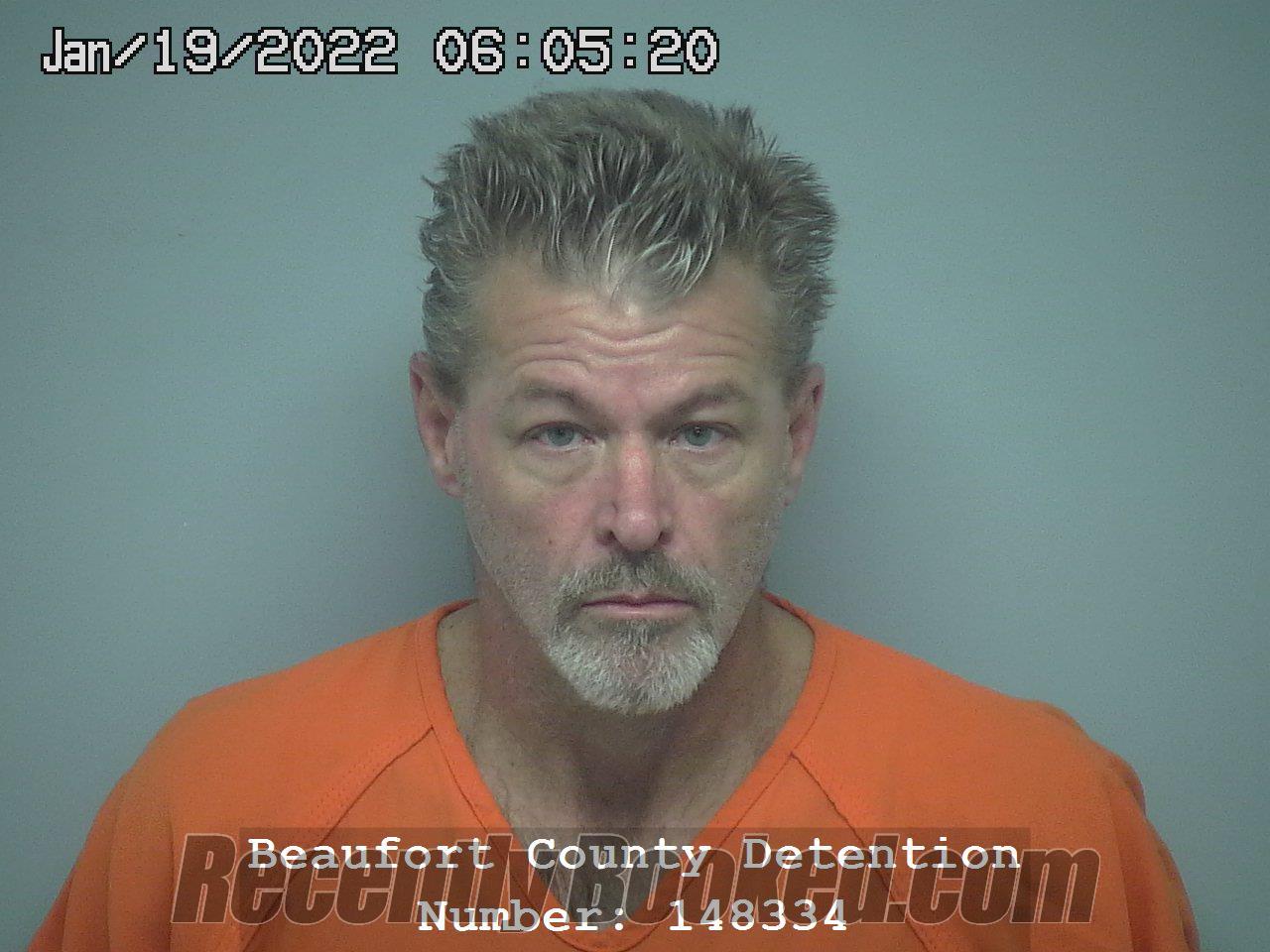 Booking photo from Beaufort County, South Carolina