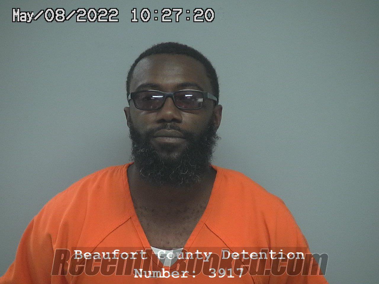 Booking photo from Beaufort County, South Carolina